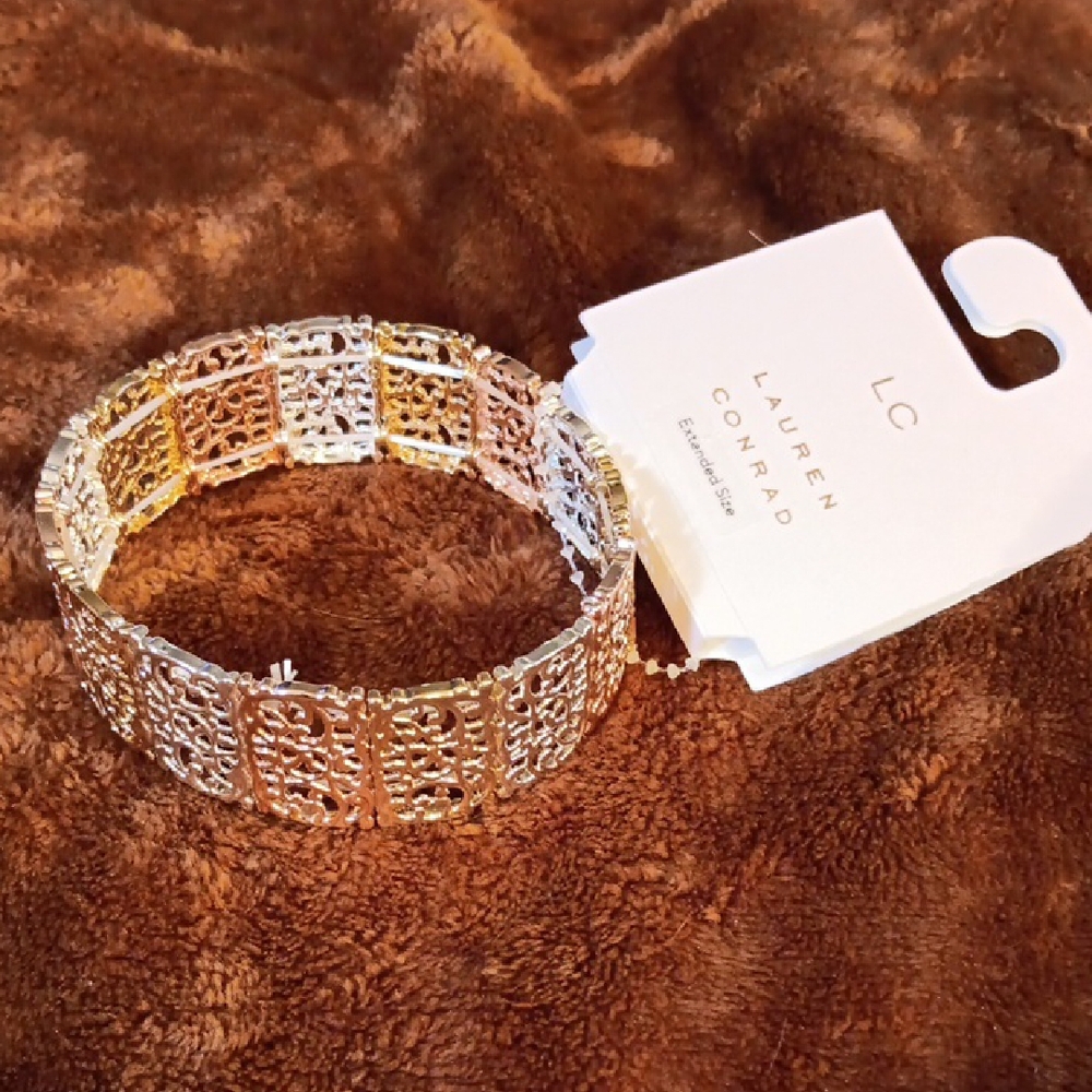 LC Lauren Conrad Gold and Silver Bracelet